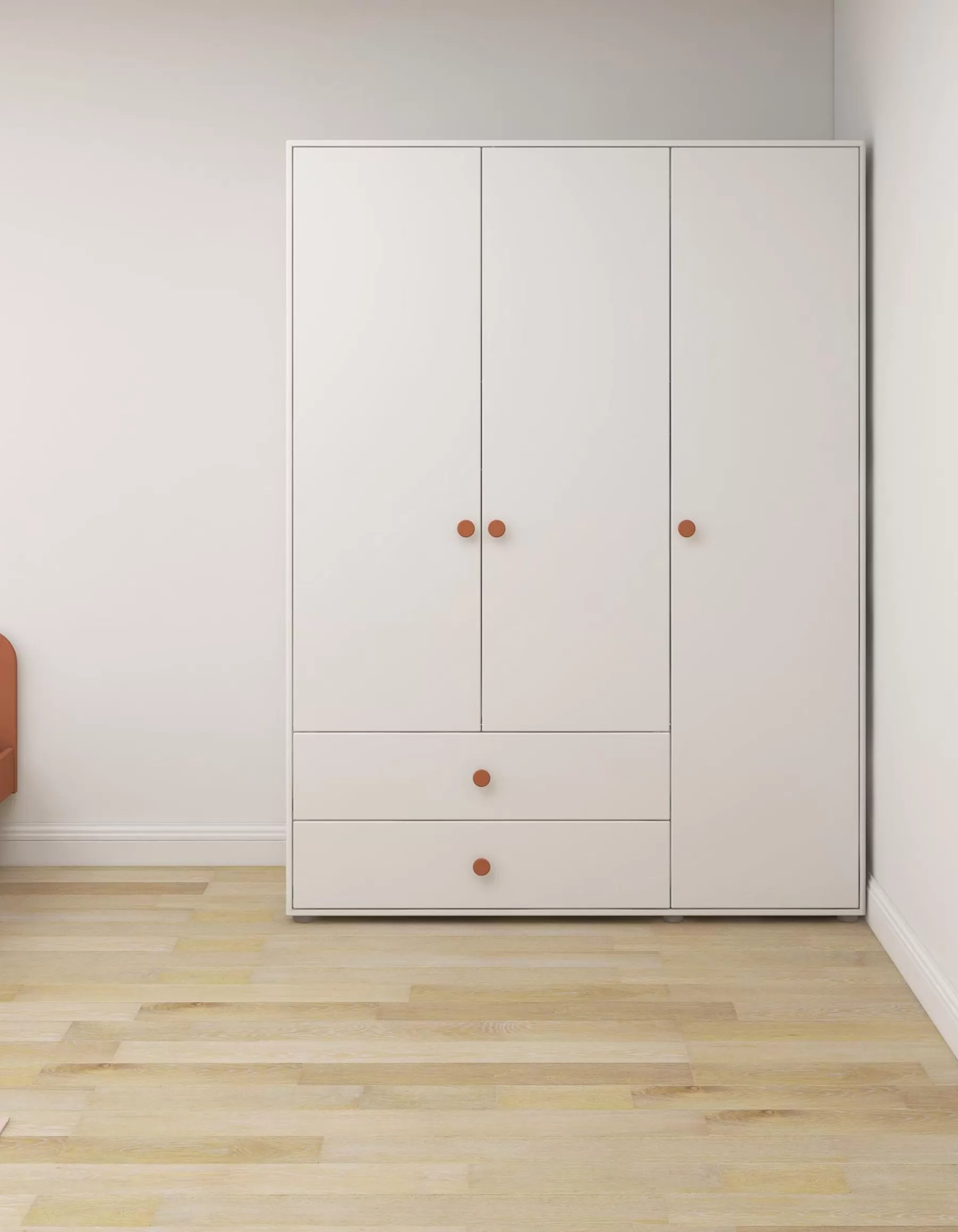 FLEXA Armoire, 3 portes + 2 tiroirs