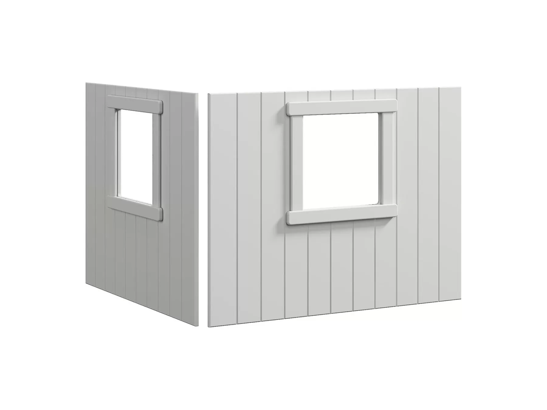 FLEXA Façades Lit Cabane, cadre blanc